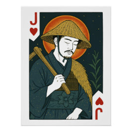 Bube der Herzen – Japanischer Bauer Perfect Poster