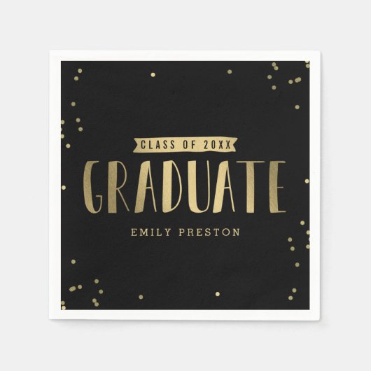 Bubel Chic Graduation Party Napkins Servet (Voorkant)