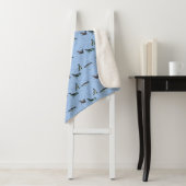 Bubel pinguïns Sherpa Blanket (lichtblauw) Deken (In situ)