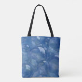 Bubels blauw op deze handige canvas tas (Achterkant)