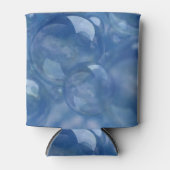 Bubels blauw op deze koelbox blikjeskoeler (Voorkant)