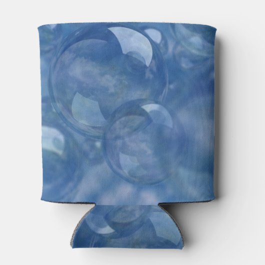 Bubels blauw op deze koelbox blikjeskoeler (Achterkant)