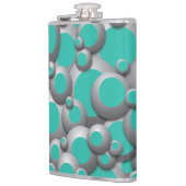 Bubels Blauwgroen kolf Heupfles (Links)