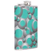 Bubels Blauwgroen kolf Heupfles (Rechts)