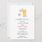 Bubels & Brew-koppels doucheuitnodiging Aankondiging (Voorkant)