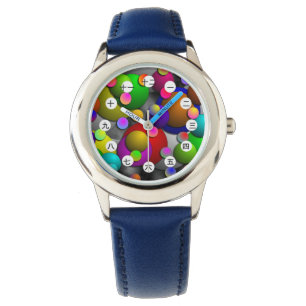 Bubels (Chinees/Japans gezicht) van Kenneth Yoncic Horloge