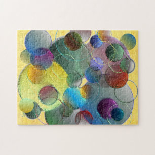 Bubels cirkels vormen multicolkleurige ARt Legpuzzel