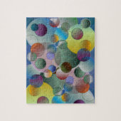 Bubels cirkels Wereldbollen Multicolkleurig Legpuzzel (Verticaal)