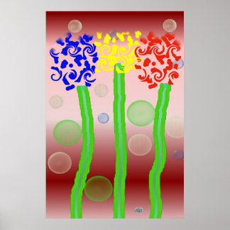 Bubels en bloemen poster
