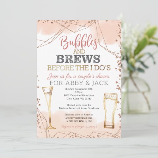 Bubels en borsten voor de douche van mij kaart (Staand voorkant)