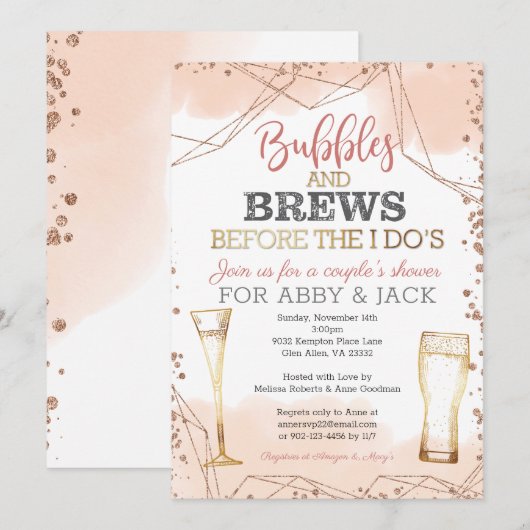 Bubels en borsten voor de douche van mij kaart (Voorkant / Achterkant)