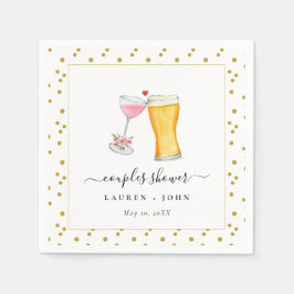 Bubels en Brew Couples douches Napkins Servet