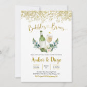 Bubels en Brews Couple Shower Invitation Kaart (Voorkant)
