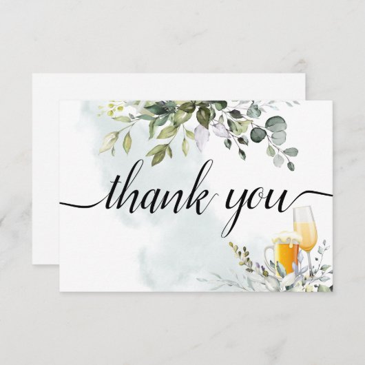 Bubels en brouwerijen bedankkaart (Voorkant / Achterkant)