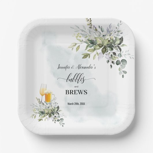 Bubels en brouwerijen papieren bordje (Voorkant)