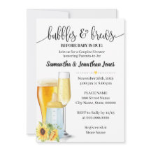 Bubels en brouwerijen vóór baby gele baby shower