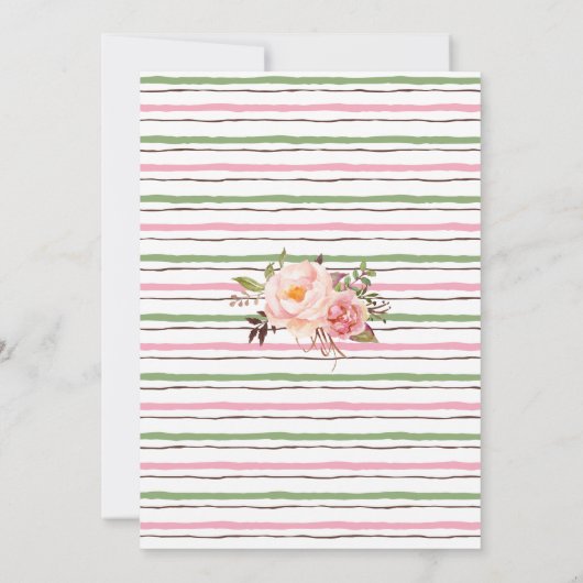 Bubels en brouwerijen vóór baby te roze baby showe kaart (Achterkant)