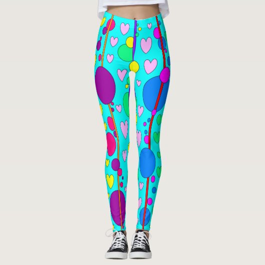 Bubels en harten leggings (Voorkant)