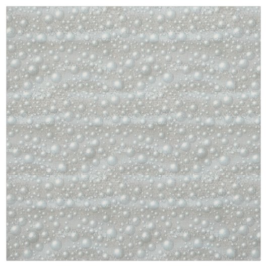 Bubels en parels zilveren blauwe verbinding stof (Swatch)