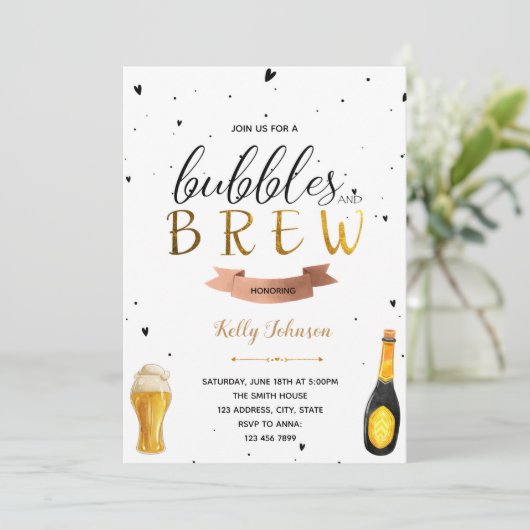 Bubels en uitnodiging tot het brouwen (Staand voorkant)