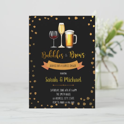 Bubels en uitnodiging van de brouwerij (Staand voorkant)