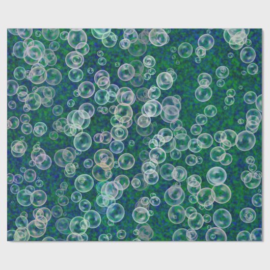 Bubels in het water cadeaupapier (Vlak)