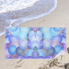 Bubels in pastelregenboogkleuren - 3D-optische tek Strandlaken