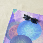 Bubels in pastelregenboogkleuren - 3D-optische tek Strandlaken (In situ)