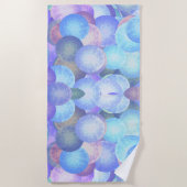 Bubels in pastelregenboogkleuren - 3D-optische tek Strandlaken (Voorkant)