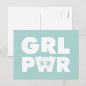 Bubels: Meisjeskracht Uitnodiging Briefkaart (Voorkant / Achterkant)