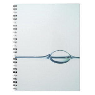 Bubels op het wateroppervlak notitieboek