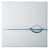 Bubels op het wateroppervlak tegeltje (Voorkant)