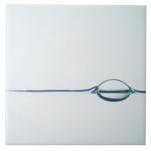 Bubels op het wateroppervlak tegeltje