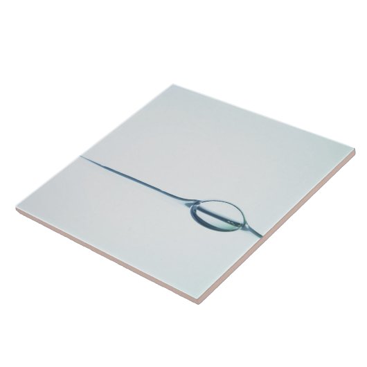 Bubels op het wateroppervlak tegeltje (Zijkant)