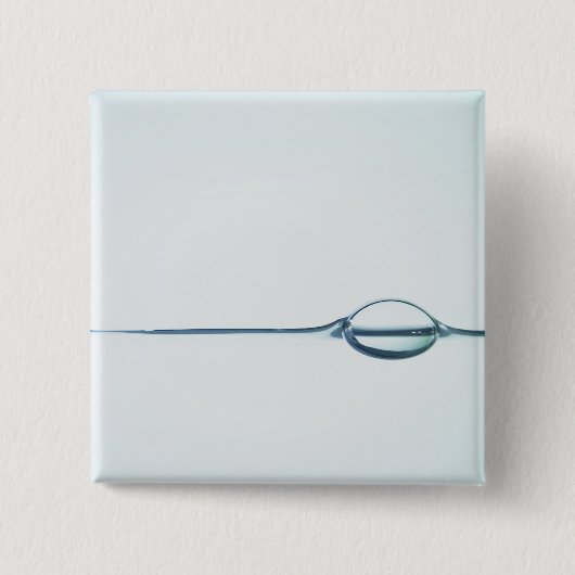 Bubels op het wateroppervlak vierkante button 5,1 cm (Voorkant)