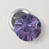 Bubels van blauw ronde button 5,7 cm (Voorkant /achterkant)