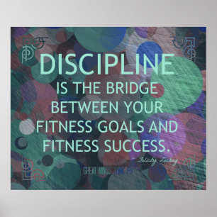 Bubels van Fitness Discipline Poster