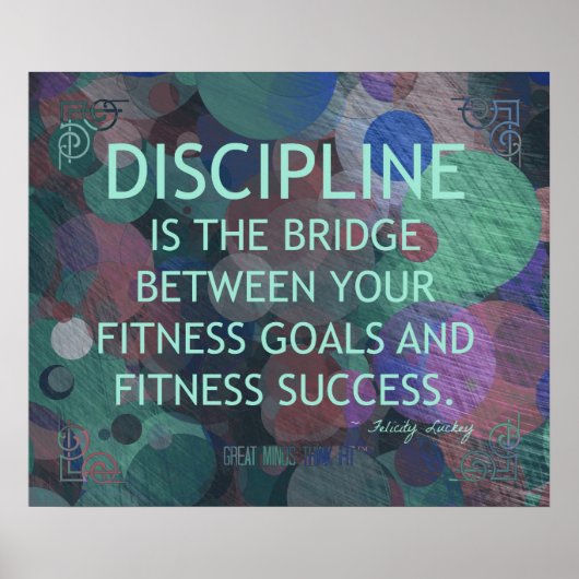 Bubels van Fitness Discipline Poster (Voorkant)