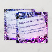 Bubels van glas of van lichtblauw tot roze kaart (Voorkant / Achterkant)