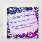 Bubels van glas of van lichtblauw tot roze kaart (Voorkant)