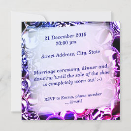 Bubels van glas of van lichtblauw tot roze kaart