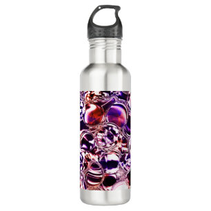 Bubels van kleurglas of edelstenen? waterfles 