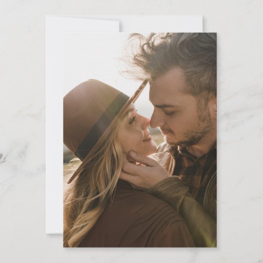 Bubely Couples Verloving Foto bedankt (Achterkant)