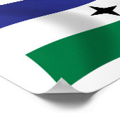 Bubi Nationalistische Vlag Poster Print (Hoek)