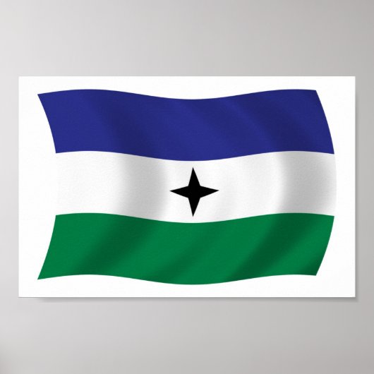 Bubi Nationalistische Vlag Poster Print (Voorkant)