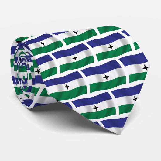 Bubi-nationalistische vlag stropdas (Opgerold)