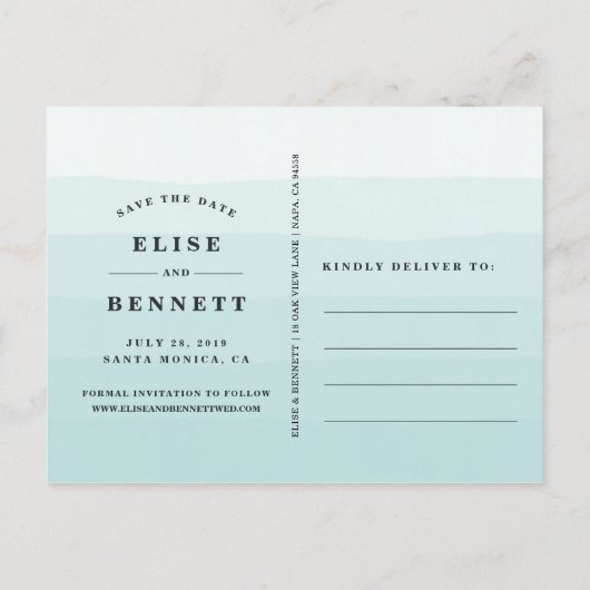 Bubledatum | De foto bewaart de Datum Aankondigingskaart (Achterkant)