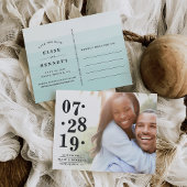 Bubledatum | De foto bewaart de Datum Aankondigingskaart