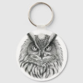 Bubo bubo owl sleutelhanger (Voorkant)