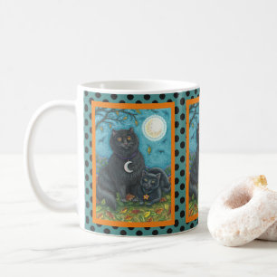 BUBO EN PYEWACKET BLACK CAT HALLOEEN MOK Stippen